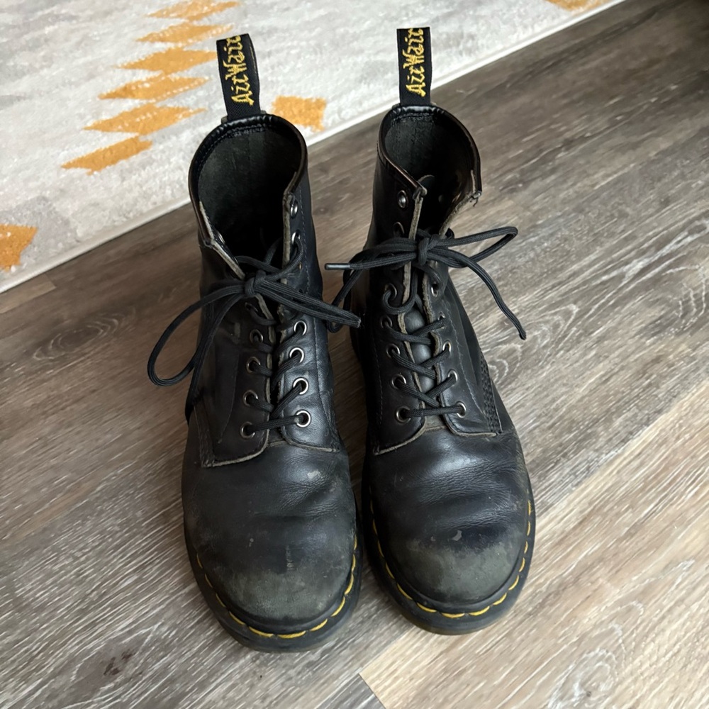 Vintage Dr. Martens Black Lace-Up Boots